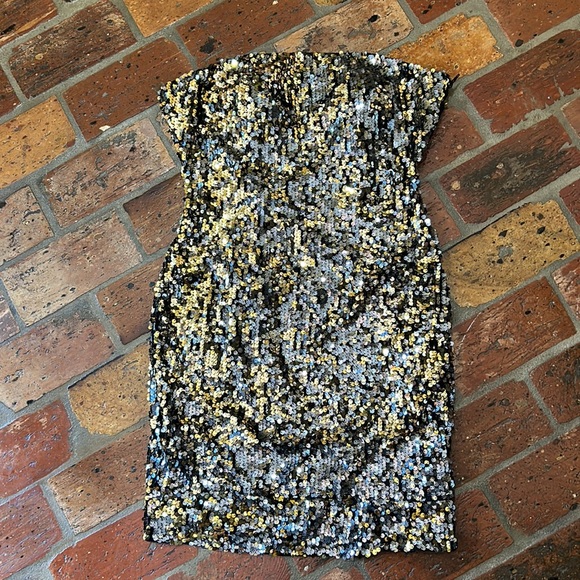 La Femme Short Trendy Sequin Prom Dress sz8 - Picture 13 of 15